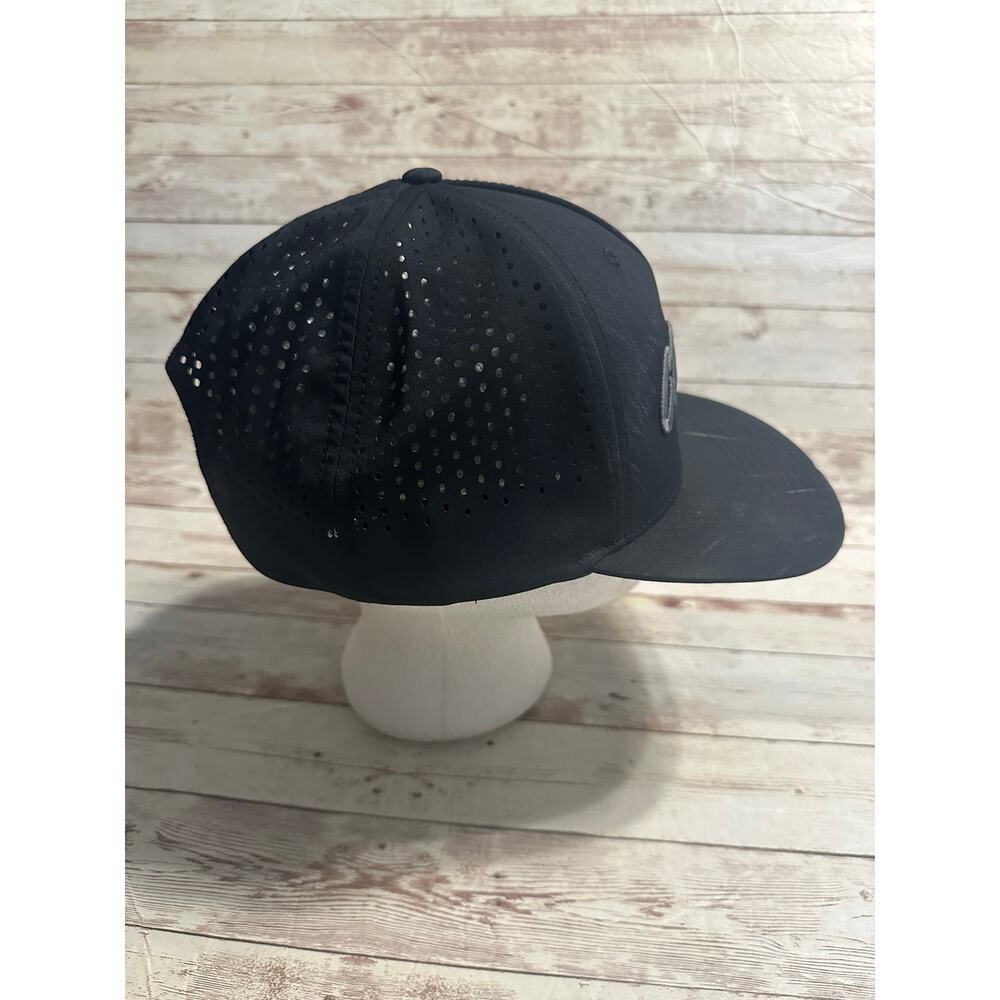Cravin Golf Baseball Cap Hat Adjustable One Size O/S Snap Back Black Gray Mesh - Picture 4 of 6